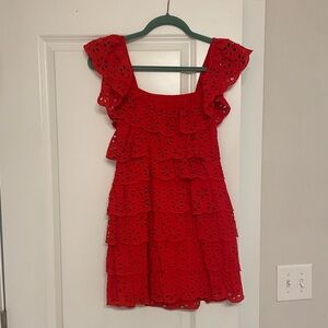 Show Me Your Mumu Lucy Short Red Dress - XS